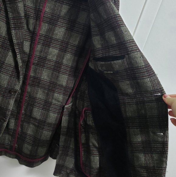 TAGLIATORE Plaid Blazer Jacket - Picture 8 of 15